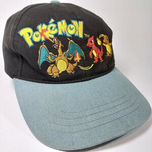 Vintage Charizard Pokémon hat hats with all 3 Pokemon cap kids,  s/m adults